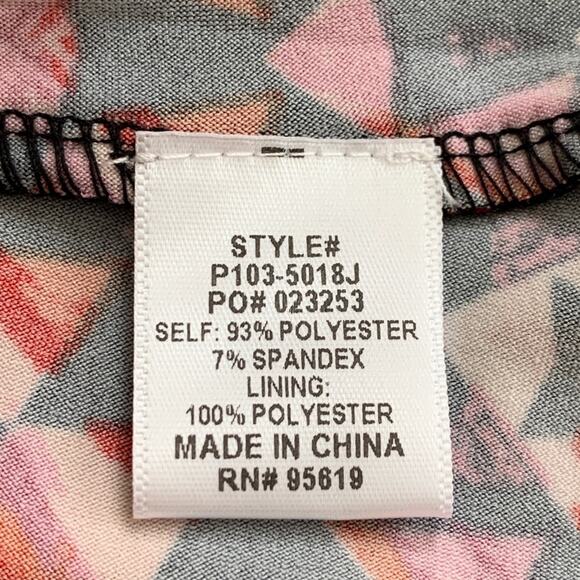 JohnPaulRichard Dress Petite Chevron Multicolored Cap Sleeve Casual Dress MP NEW - Picture 11 of 14